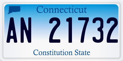 CT license plate AN21732