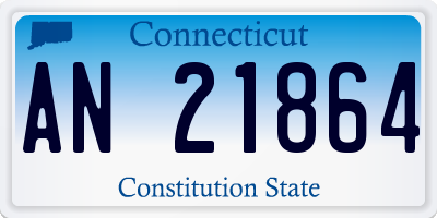 CT license plate AN21864