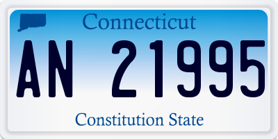 CT license plate AN21995