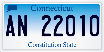 CT license plate AN22010