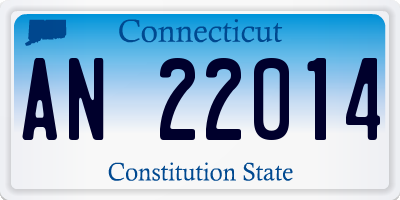 CT license plate AN22014