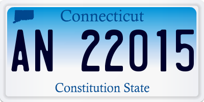 CT license plate AN22015