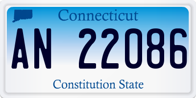 CT license plate AN22086