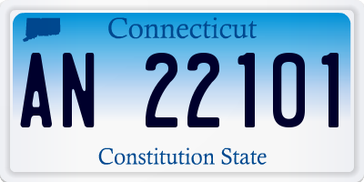 CT license plate AN22101