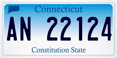 CT license plate AN22124