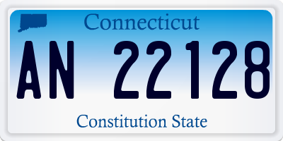 CT license plate AN22128