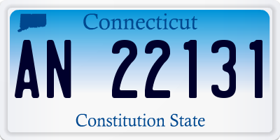 CT license plate AN22131
