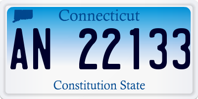 CT license plate AN22133