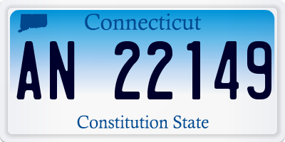 CT license plate AN22149