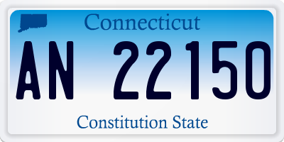 CT license plate AN22150