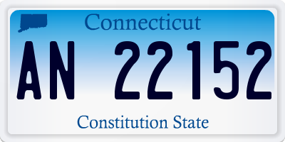 CT license plate AN22152