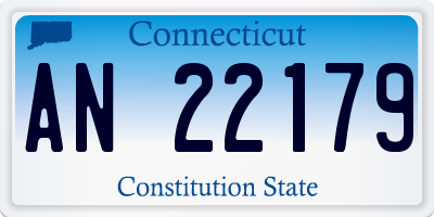 CT license plate AN22179