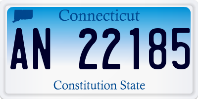 CT license plate AN22185