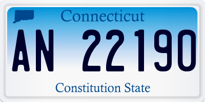 CT license plate AN22190