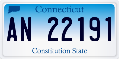 CT license plate AN22191