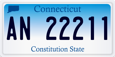 CT license plate AN22211
