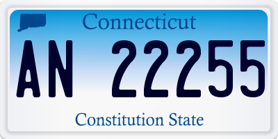 CT license plate AN22255