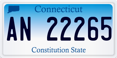 CT license plate AN22265