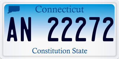 CT license plate AN22272
