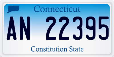 CT license plate AN22395
