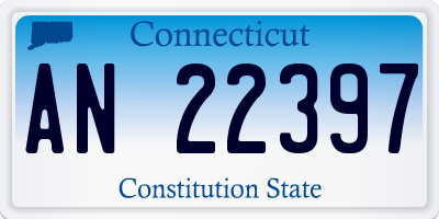 CT license plate AN22397