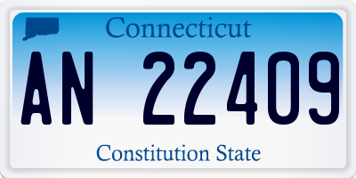 CT license plate AN22409