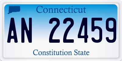 CT license plate AN22459
