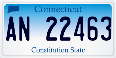 CT license plate AN22463