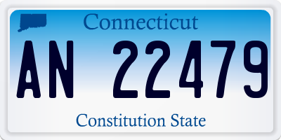 CT license plate AN22479