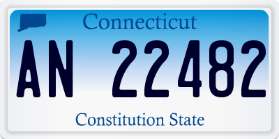 CT license plate AN22482