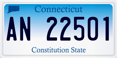 CT license plate AN22501