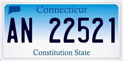 CT license plate AN22521