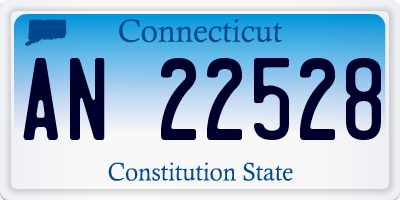 CT license plate AN22528