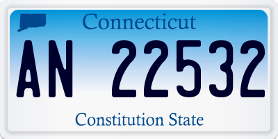 CT license plate AN22532