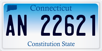 CT license plate AN22621