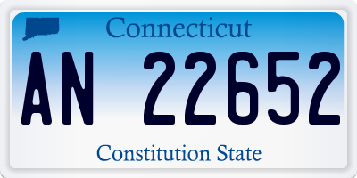 CT license plate AN22652