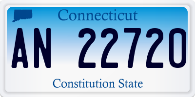 CT license plate AN22720