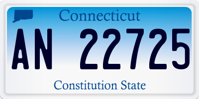 CT license plate AN22725