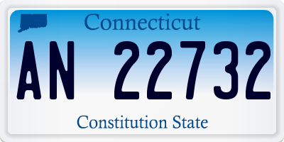 CT license plate AN22732