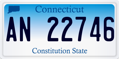 CT license plate AN22746