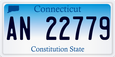CT license plate AN22779