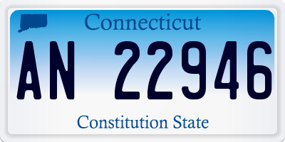 CT license plate AN22946