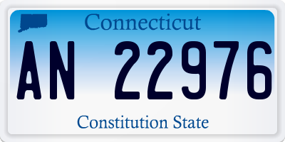 CT license plate AN22976