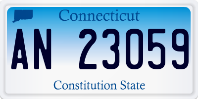 CT license plate AN23059