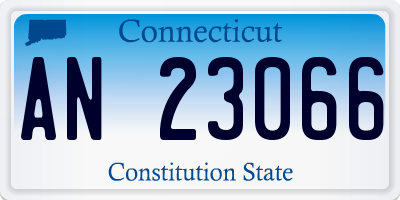CT license plate AN23066