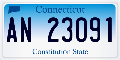 CT license plate AN23091