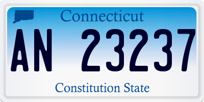 CT license plate AN23237