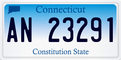 CT license plate AN23291