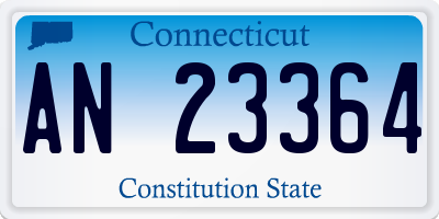 CT license plate AN23364
