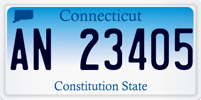 CT license plate AN23405